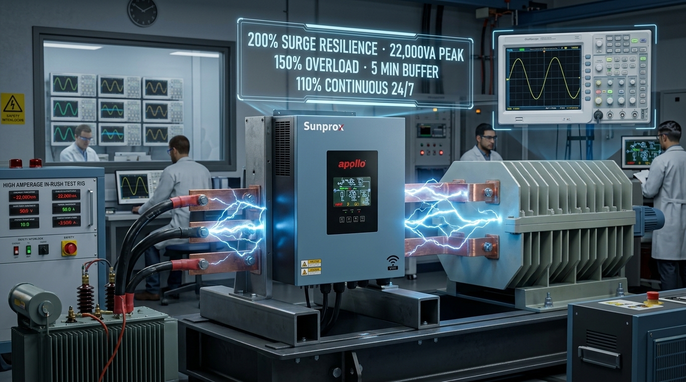Apollo Sunprox 22,000VA Surge Capacity Test